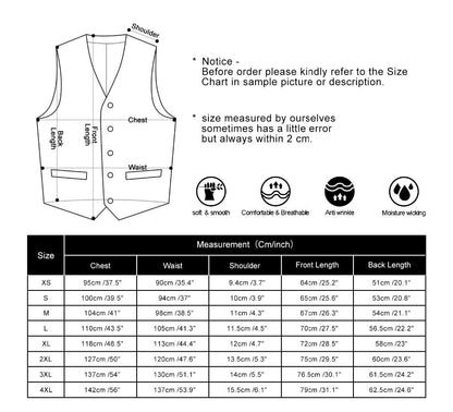 Light Gray Cotton Vest Vest    - Sophisticated Gentlemen