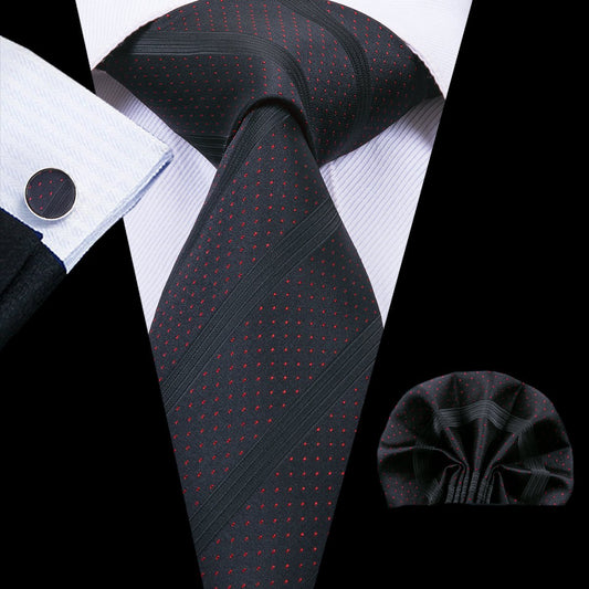 Lunar Eclipse Tie, Pocket Square and Cufflinks - SOPHGENT