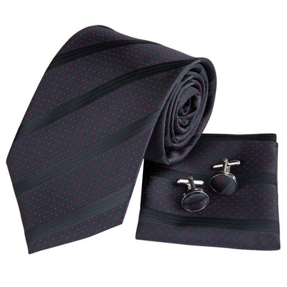 Lunar Eclipse Tie, Pocket Square and Cufflinks tie sets    - Sophisticated Gentlemen