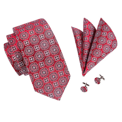 Uzbek Tie, Pocket Square and Cufflinks tie sets    - Sophisticated Gentlemen