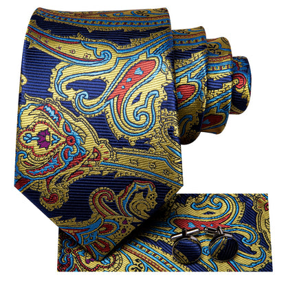 Abstract Nature Tie, Pocket Square and Cufflinks tie sets    - Sophisticated Gentlemen