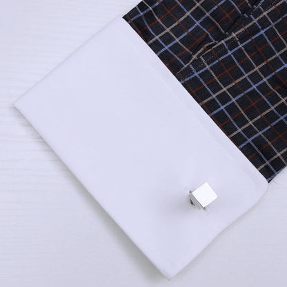 Silver Cube Cufflinks Cufflink    - Sophisticated Gentlemen