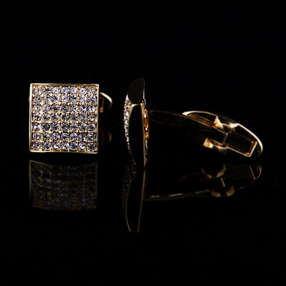 Luxury Gold Wedding Cufflinks Cufflink    - Sophisticated Gentlemen