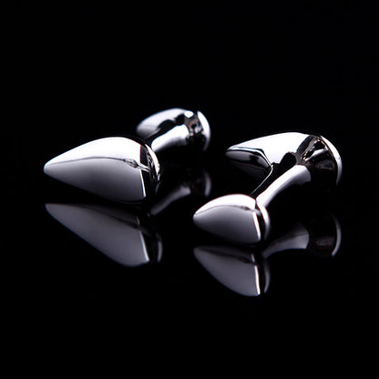 Silver Teardrop Cufflinks - SOPHGENT