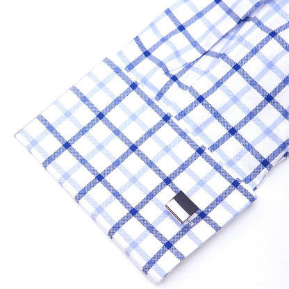 White Over Black Cufflinks Cufflink    - Sophisticated Gentlemen