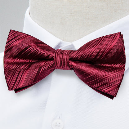 Red Sky Striped Bow Tie bow ties    - Sophisticated Gentlemen