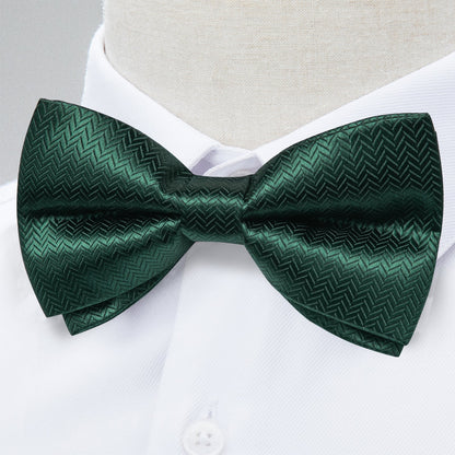 Green Chevron Bow Tie bow ties    - Sophisticated Gentlemen