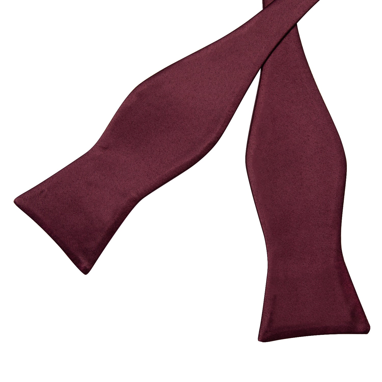 Solid Burgundy Silk Bow Tie bow tie    - Sophisticated Gentlemen