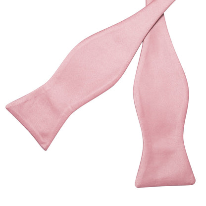 Solid Pink Silk Bow Tie bow tie    - Sophisticated Gentlemen