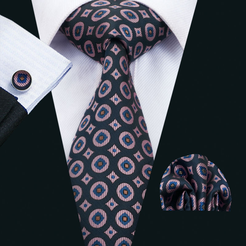 Business Club Tie, Pocket Square and Cufflink - SOPHGENT