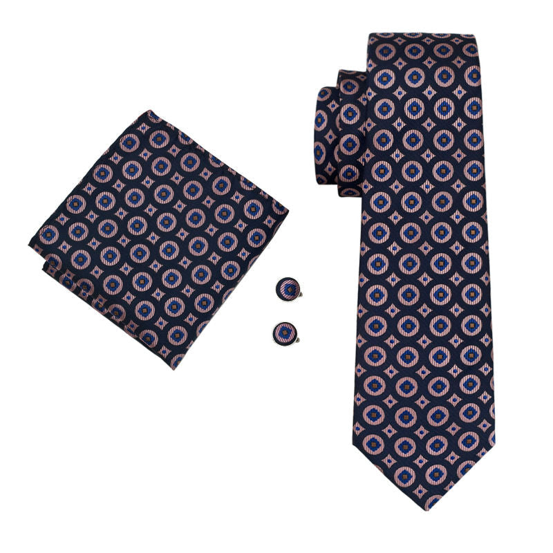 Business Club Tie, Pocket Square and Cufflink tie sets    - Sophisticated Gentlemen