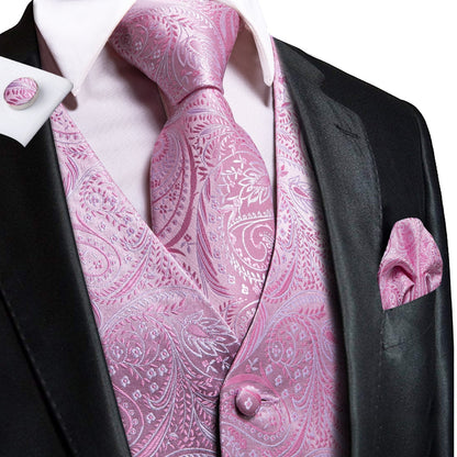 Pink Floral Vest Set - SOPHGENT