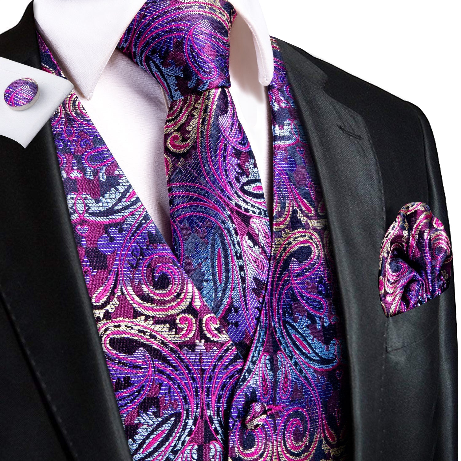 Disco Vest Set vest set S (Chest 41")   - Sophisticated Gentlemen