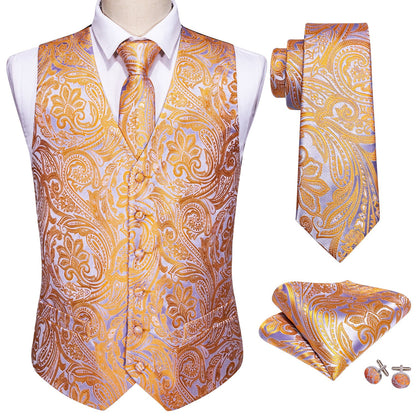 Silver and Orange Vest Set - SOPHGENT