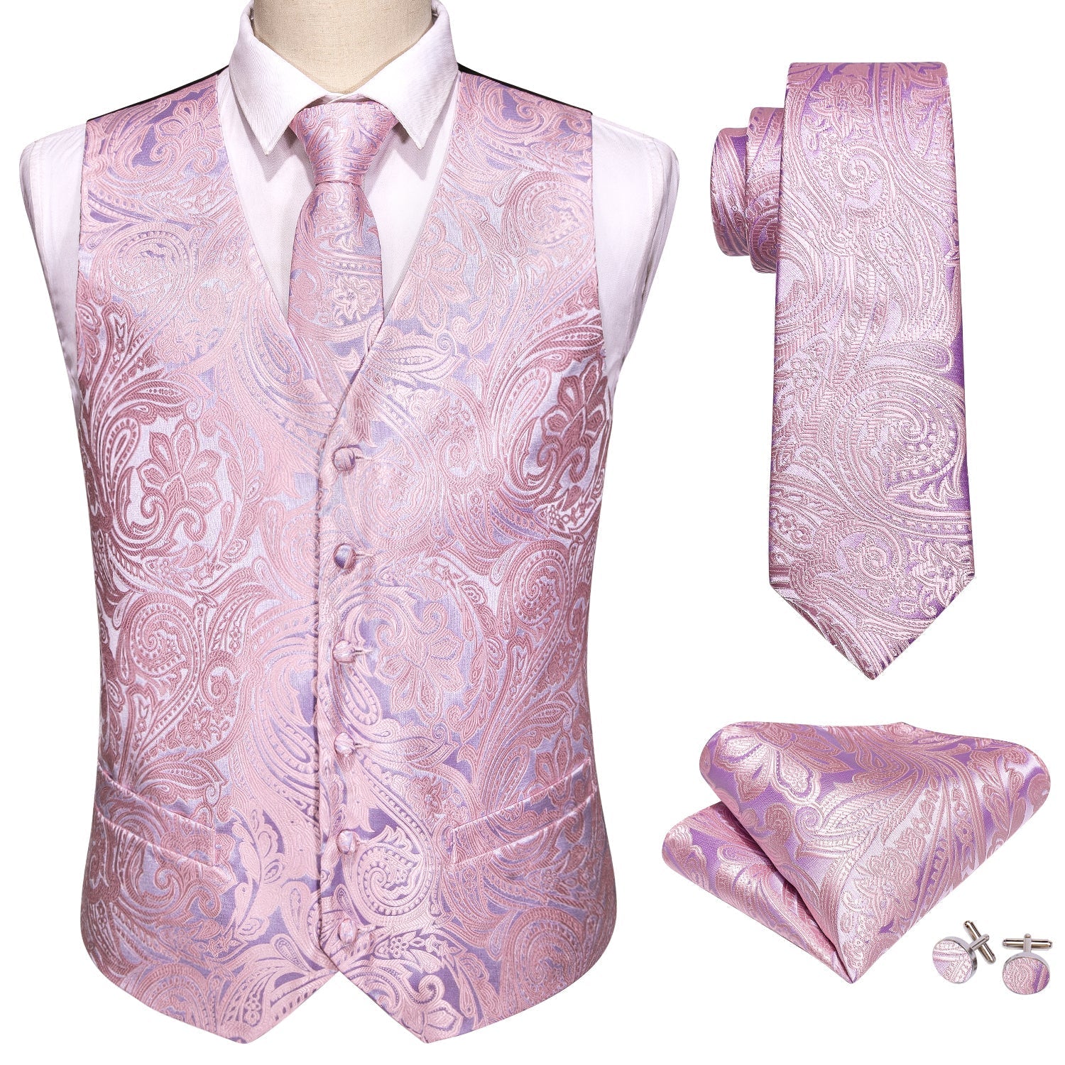Baby Pink Vest Set - SOPHGENT