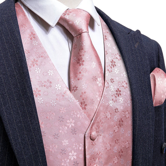 Flamingo Floral Vest Set vest set S (Chest 41)   - Sophisticated Gentlemen
