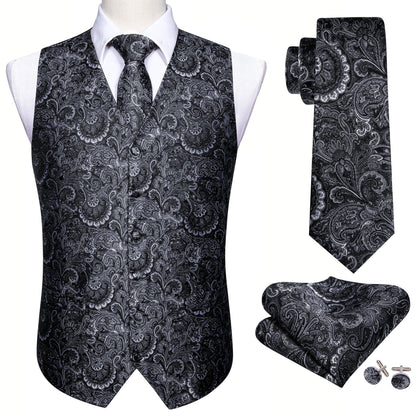 Carbon Paisley Vest Set - SOPHGENT