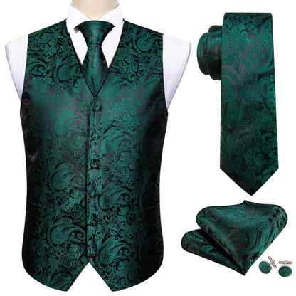 Very Dark Green Vest Set - SOPHGENT