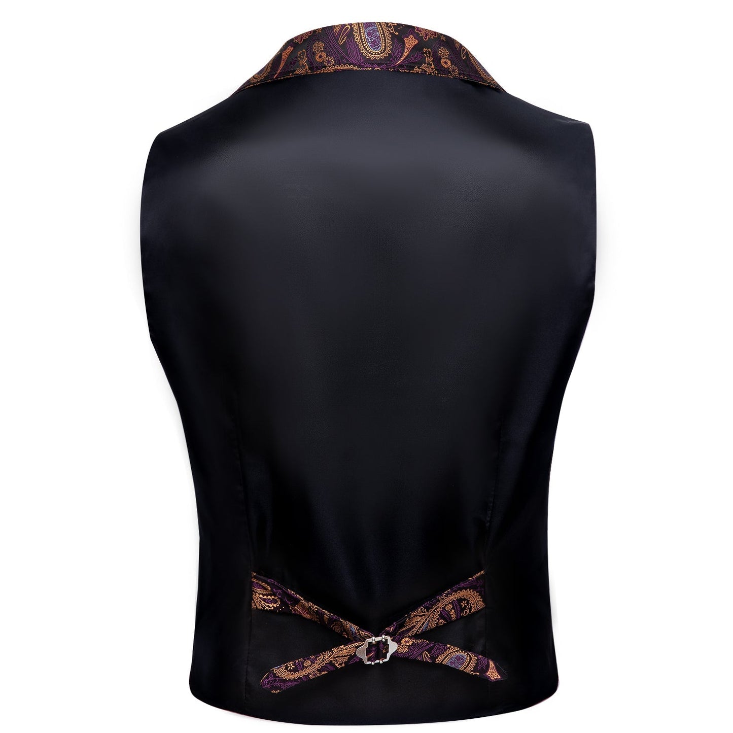 Brown and Purple Paisley Vest - SOPHGENT
