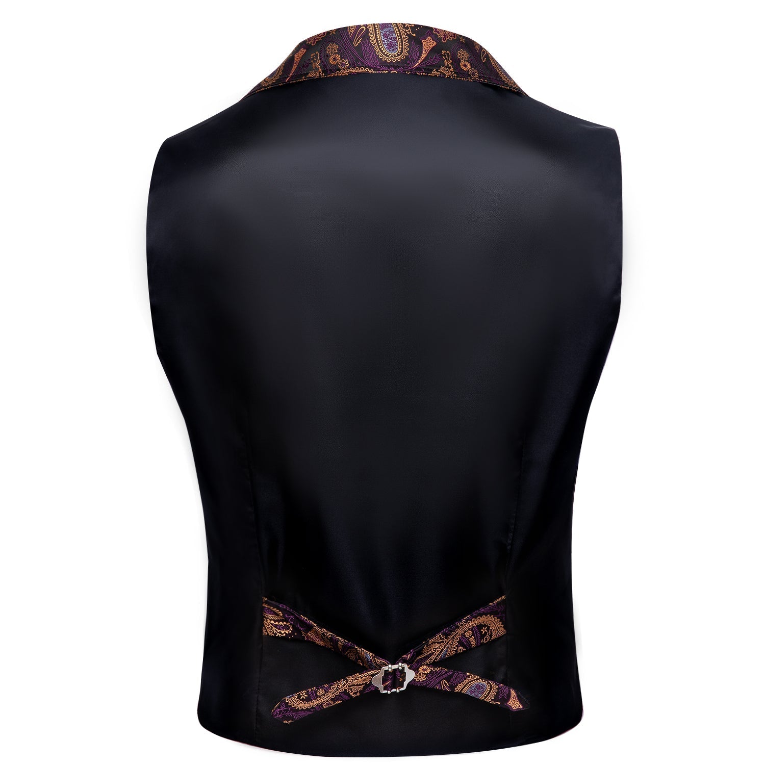 Brown and Purple Paisley Vest - SOPHGENT