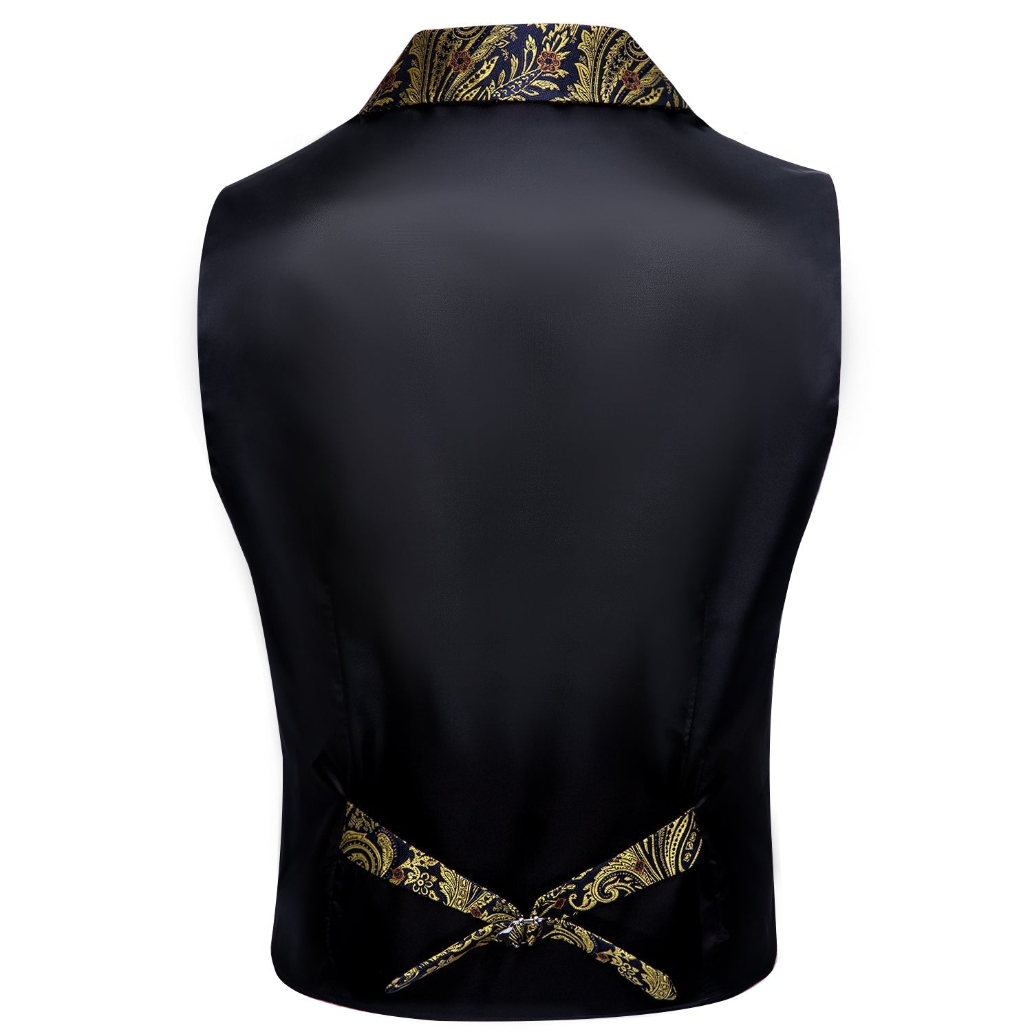 Gold and Navy Paisley Vest vest set    - Sophisticated Gentlemen