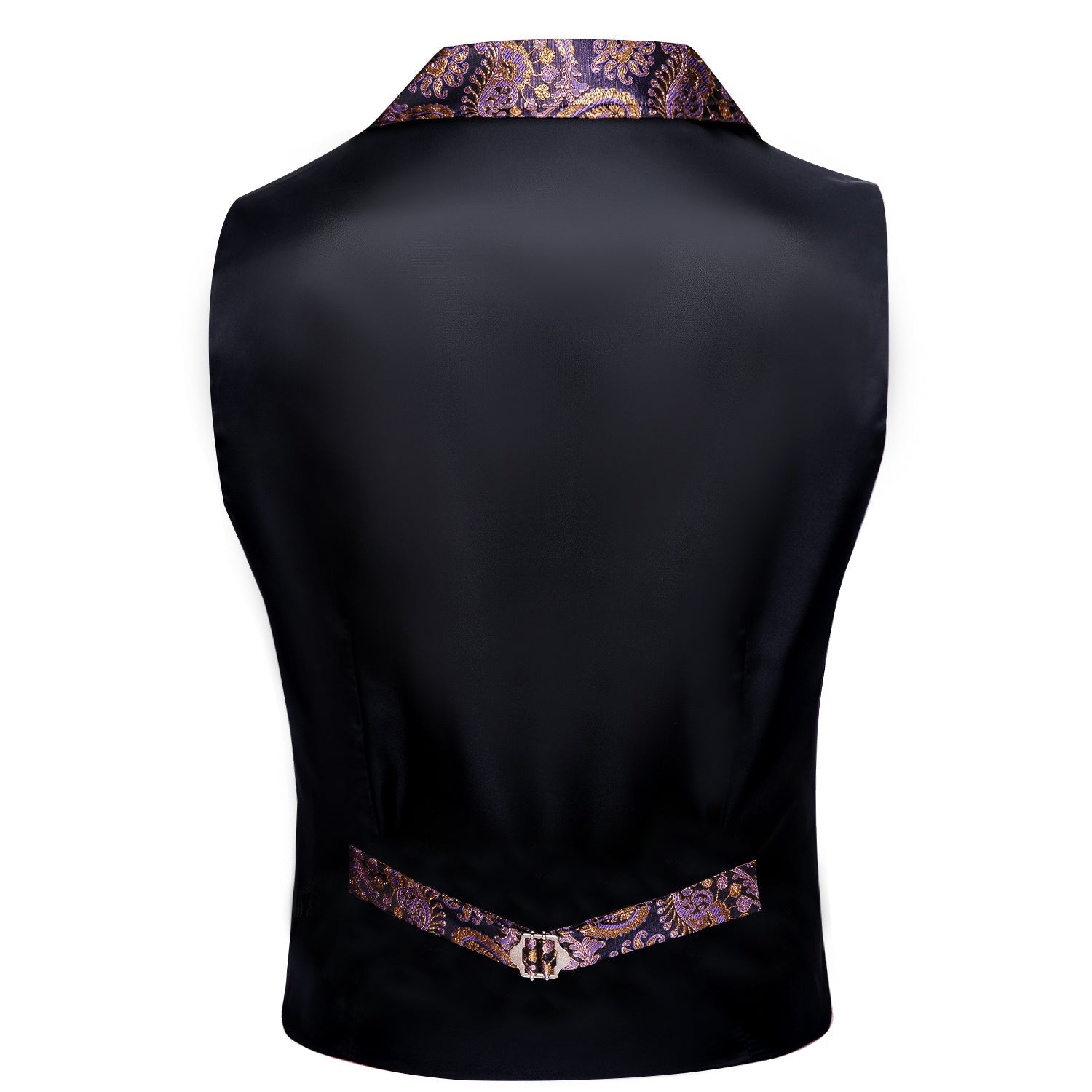 Purple and Gold Paisley Vest - SOPHGENT