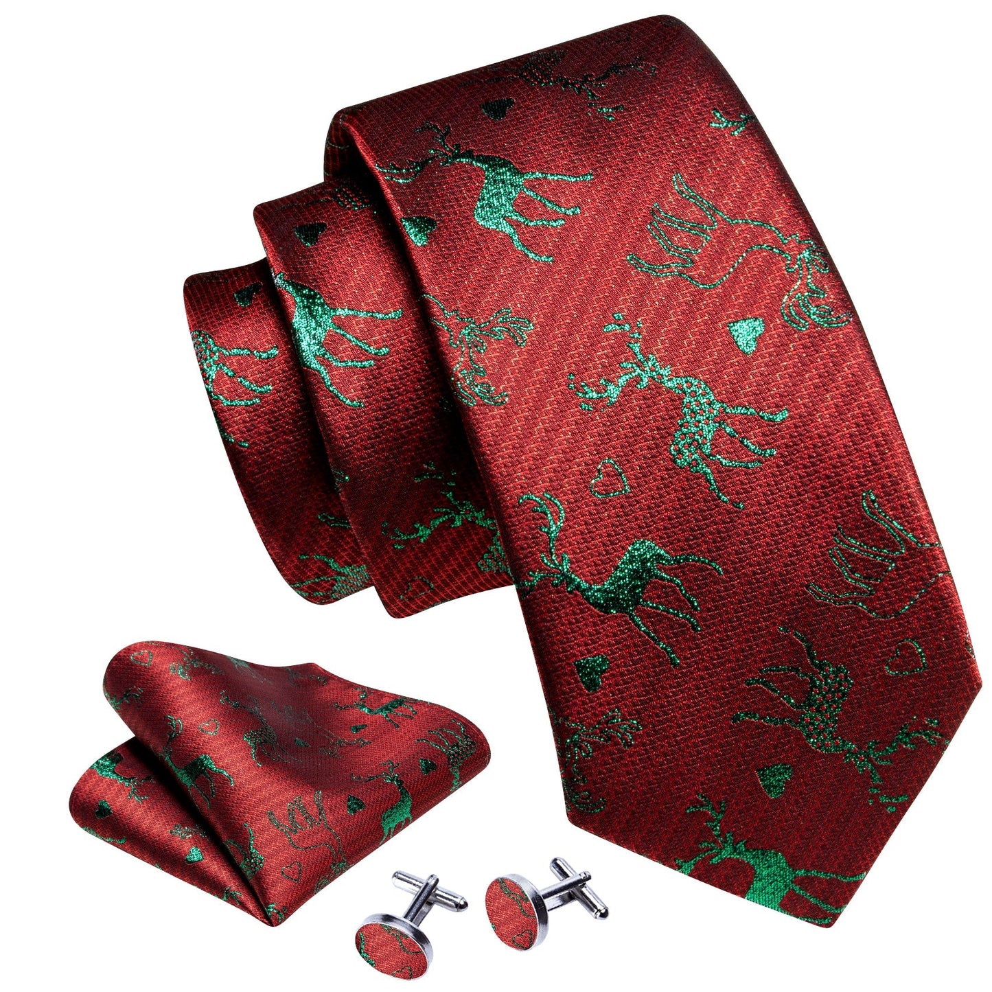 Christmas Reindeer Tie Set tie sets    - Sophisticated Gentlemen