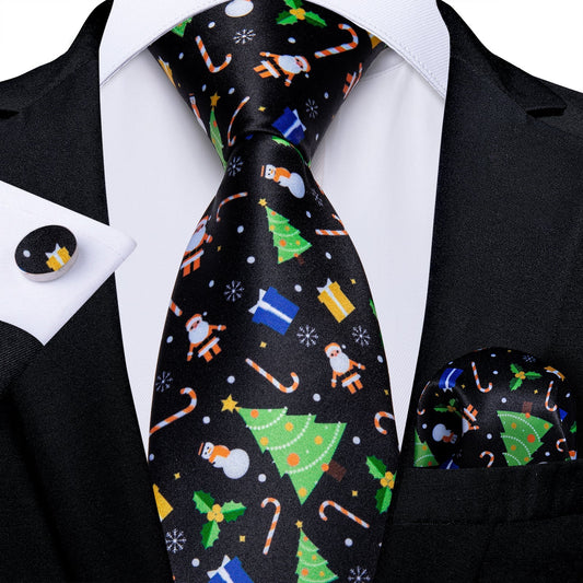 Christmas Tie Set In Black tie sets Standard packaging   - Sophisticated Gentlemen