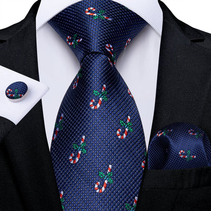 Christmas Candy Cane Tie Set tie sets Standard packaging   - Sophisticated Gentlemen