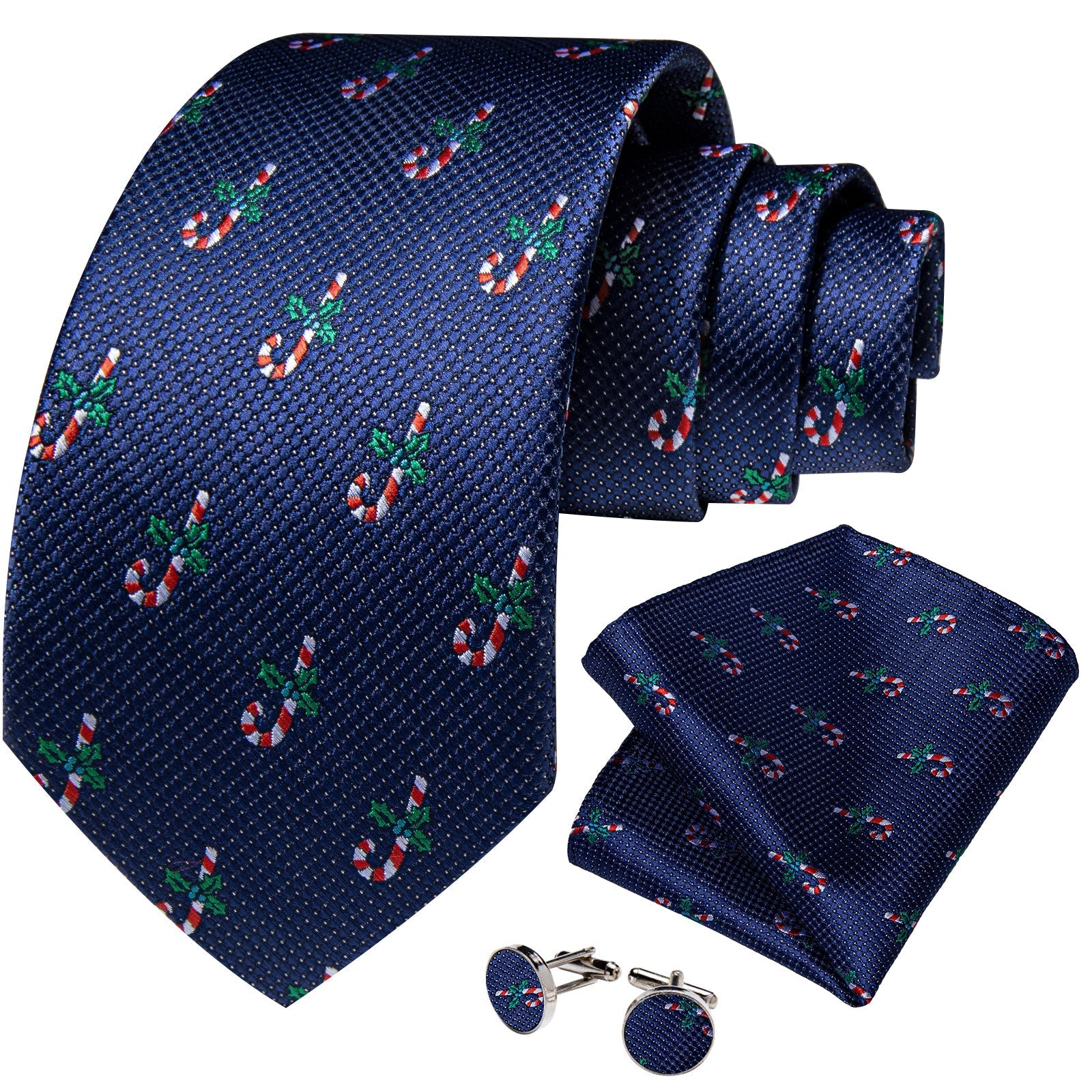 Christmas Candy Cane Tie Set tie sets    - Sophisticated Gentlemen