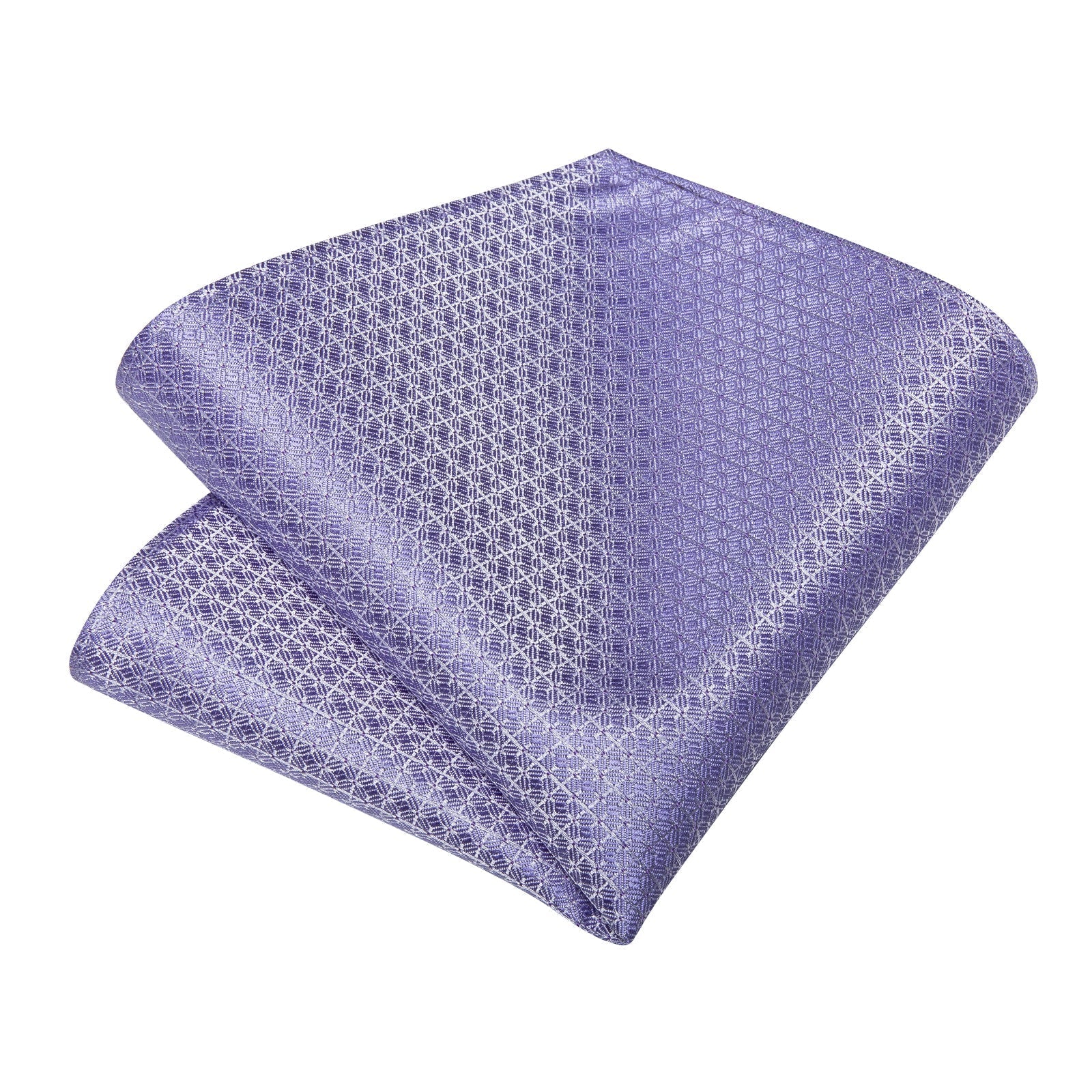 Lavender Plaid Tie, Pocket Square and Cufflinks tie sets    - Sophisticated Gentlemen