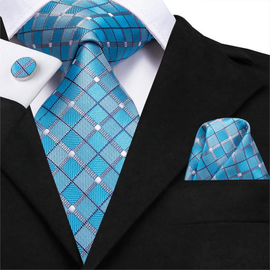 Cathedral Vitrage Tie, Pocket Square and Cufflinks - SOPHGENT