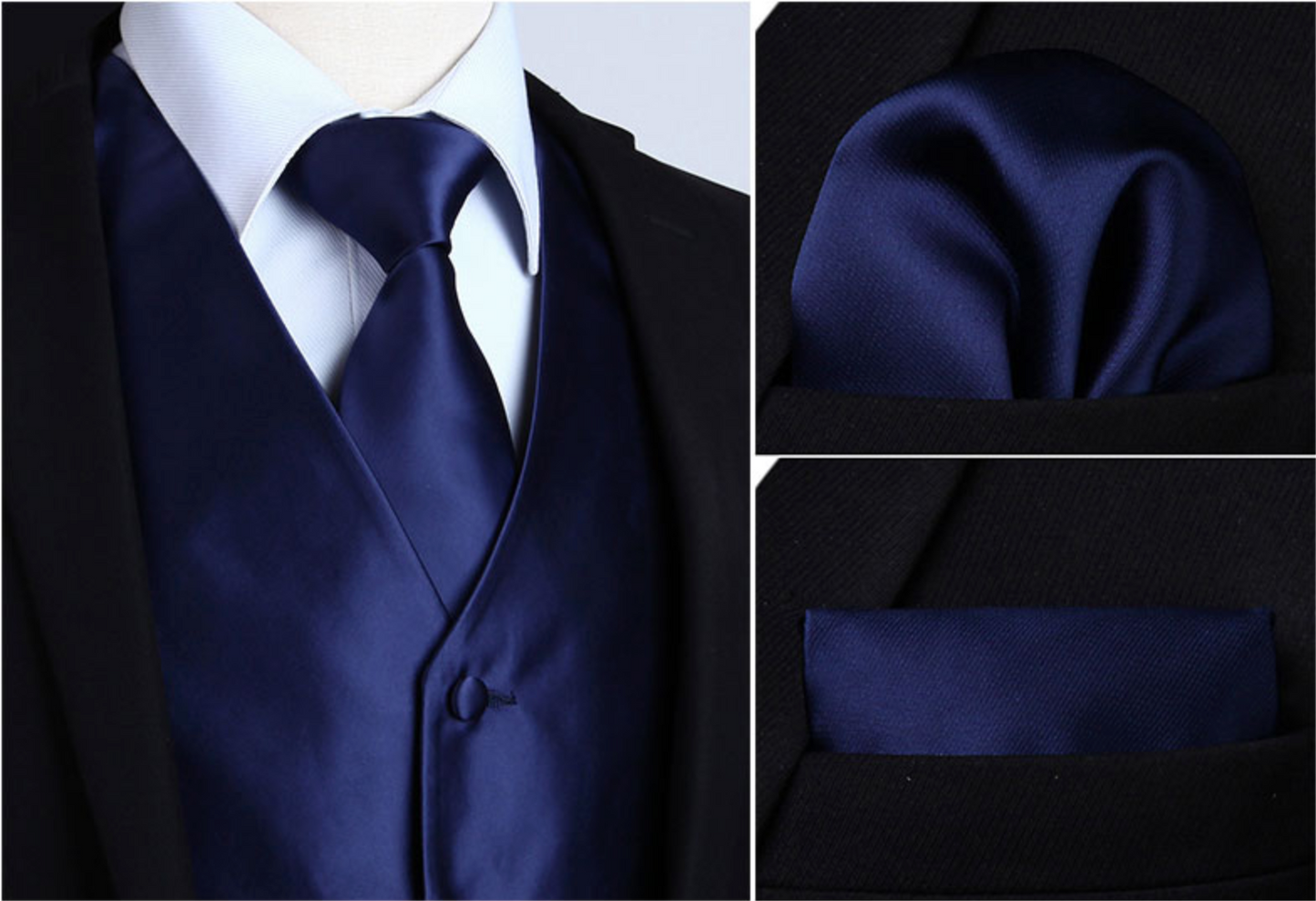 Sapphire Blue Vest Set vest    - Sophisticated Gentlemen