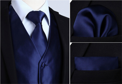 Sapphire Blue Vest Set vest    - Sophisticated Gentlemen