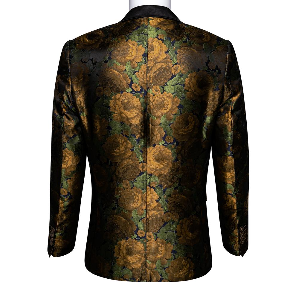Green Camo Double Breasted Tuxedo Jacket tuxedo    - Sophisticated Gentlemen