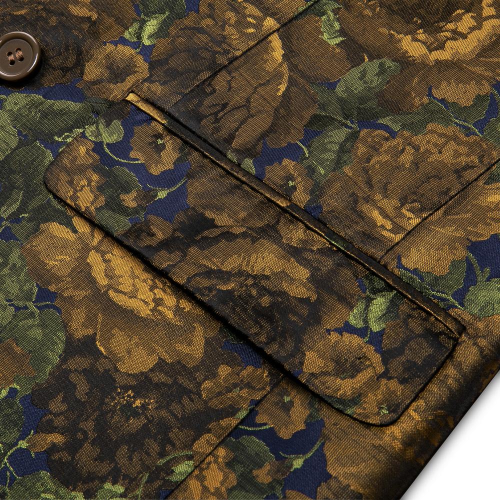 Green Camo Double Breasted Tuxedo Jacket tuxedo    - Sophisticated Gentlemen