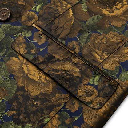 Green Camo Double Breasted Tuxedo Jacket tuxedo    - Sophisticated Gentlemen