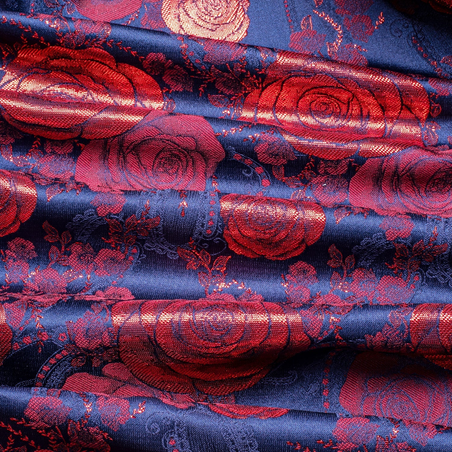 Blue and Red Floral Tuxedo Jacket tuxedo    - Sophisticated Gentlemen
