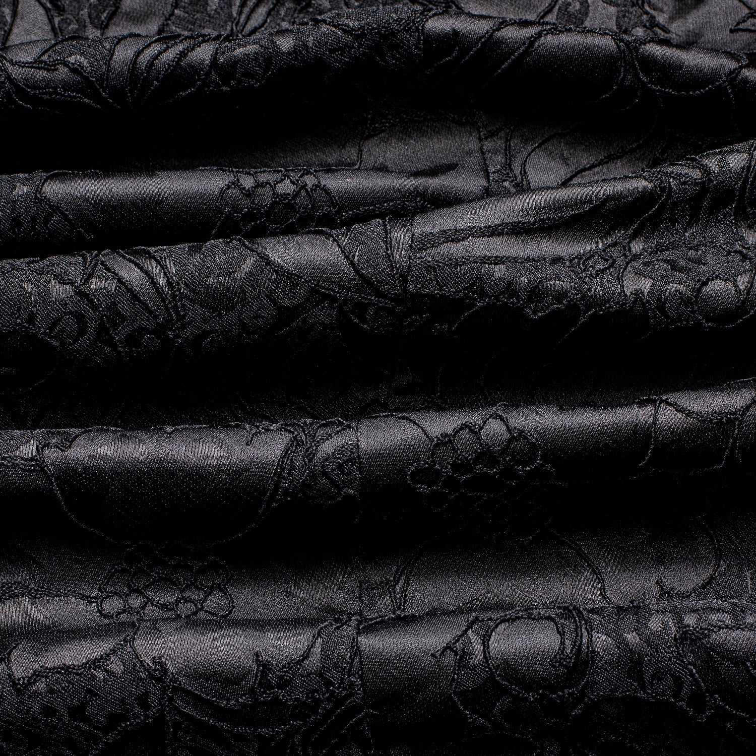 Black Embroidered Floral Tuxedo Jacket tuxedo    - Sophisticated Gentlemen