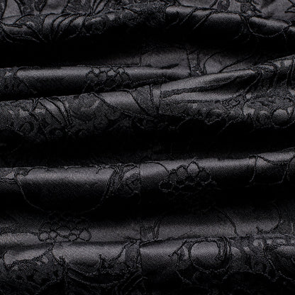 Black Embroidered Floral Tuxedo Jacket tuxedo    - Sophisticated Gentlemen