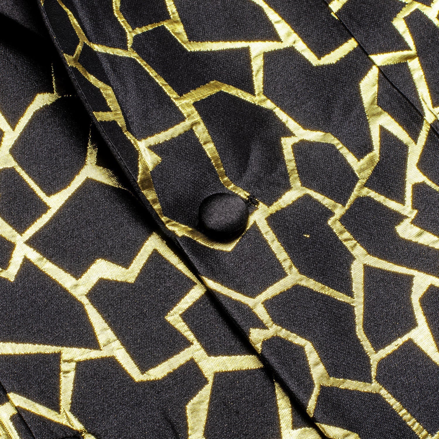 Black and Gold Tuxedo Jacket tuxedo    - Sophisticated Gentlemen