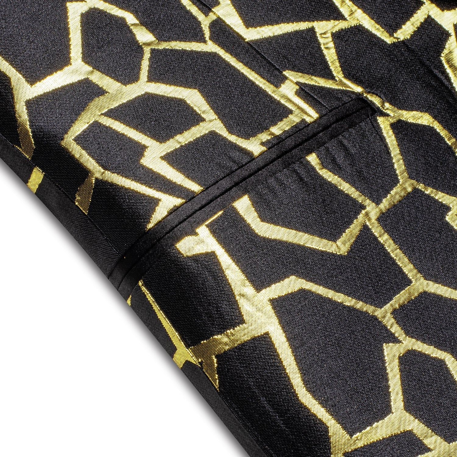Black and Gold Tuxedo Jacket tuxedo    - Sophisticated Gentlemen