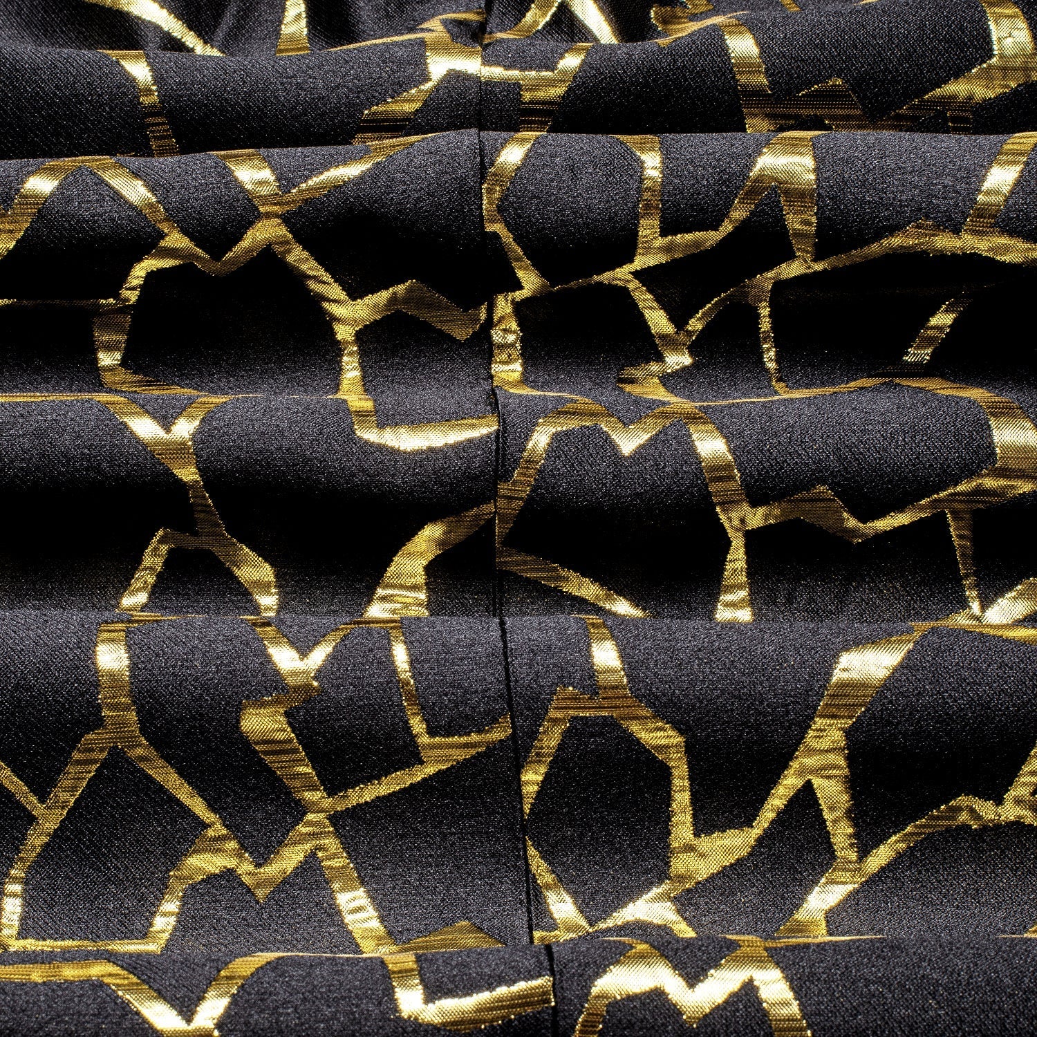 Black and Gold Tuxedo Jacket tuxedo    - Sophisticated Gentlemen