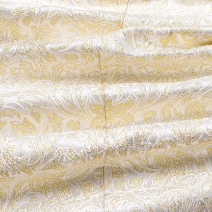 Champagne Embroidered Floral Tuxedo Jacket - SOPHGENT