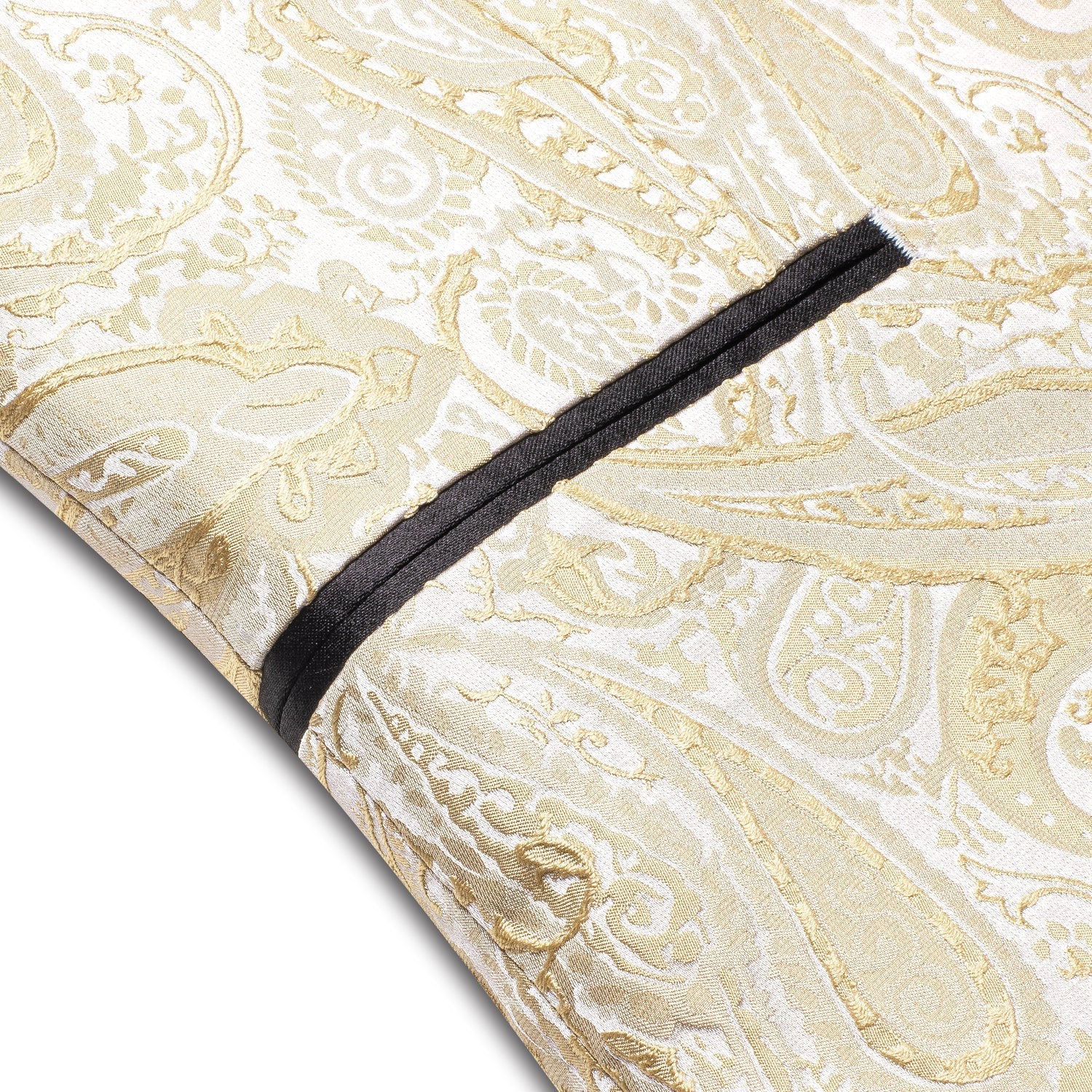Khaki Embroidered Floral Tuxedo Jacket tuxedo    - Sophisticated Gentlemen