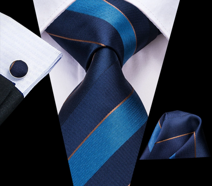 Big Checks Tie, Pocket Square and Cufflinks tie sets Standard packaging   - Sophisticated Gentlemen