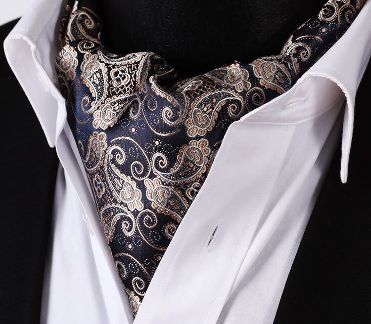 Cozumel Paisley Ascot and Pocket Square     - Sophisticated Gentlemen