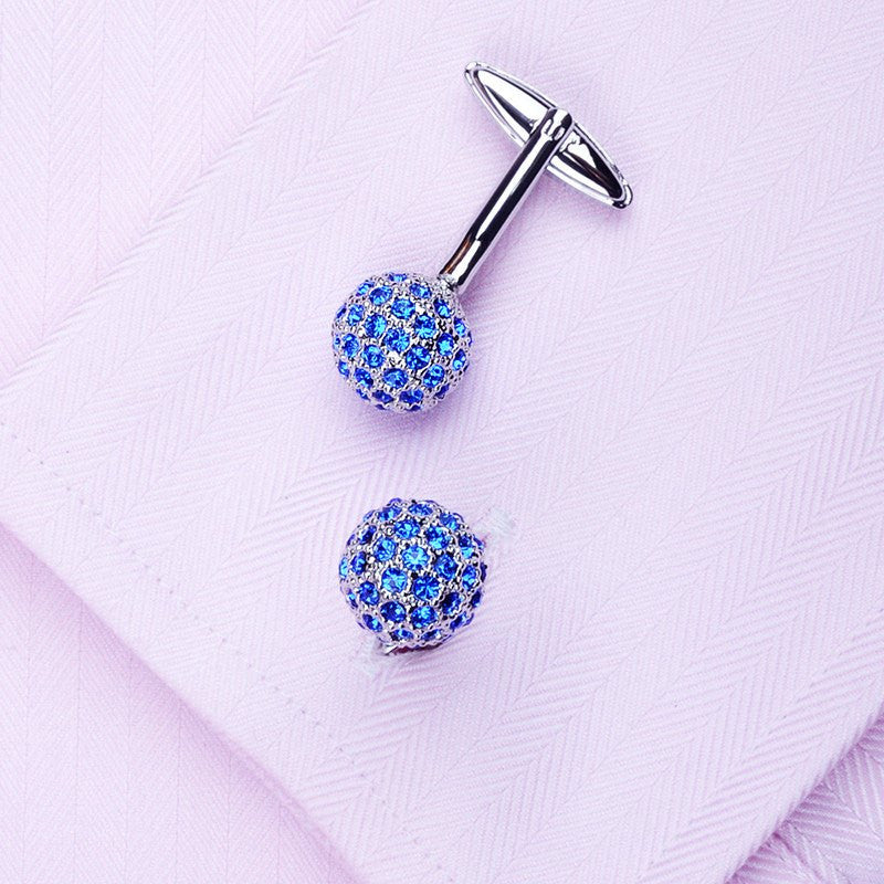 Crystal Ball Cufflinks cufflink    - Sophisticated Gentlemen