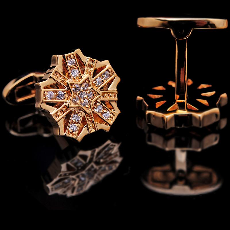 Crystal Star Cufflinks cufflink    - Sophisticated Gentlemen