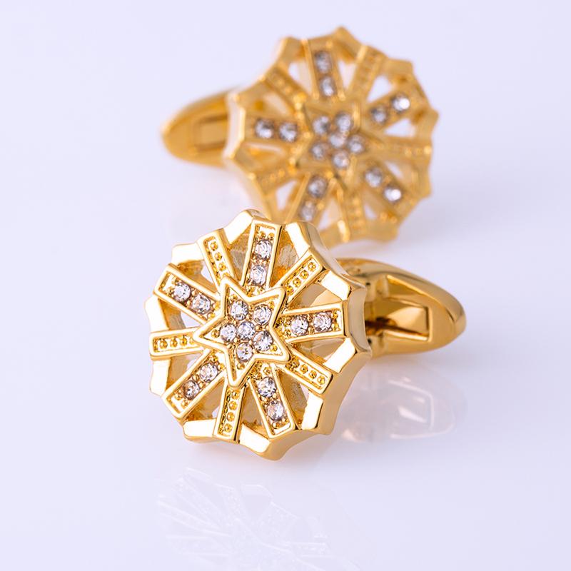 Crystal Star Cufflinks cufflink    - Sophisticated Gentlemen